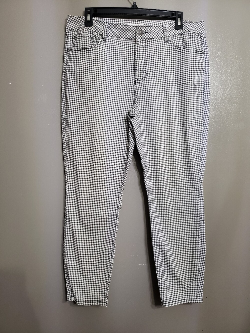 Artisan NY Womens Black & White Ankle Pants Size 14